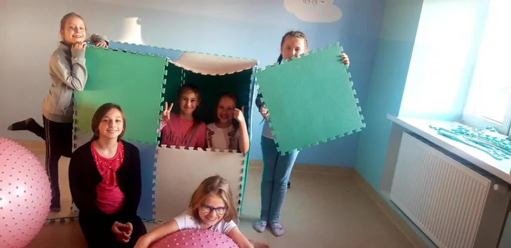 Obraz przedstawia zajęcia w SPWD.